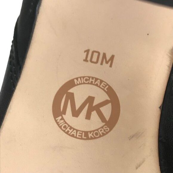 Michael Kors Black Ankle Boots with Gold Zipper - Picture 11 of 16